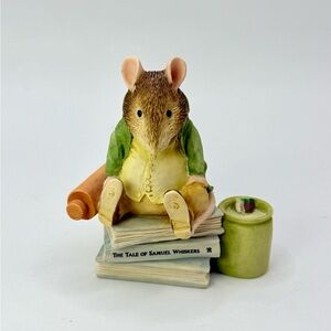 Vintage The World of Beatrix Potter Samuel Whiskers Figurine 2.5”